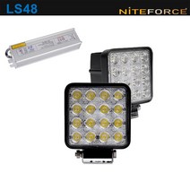 NITE FORCE LS48 48W 4000루멘 35미터 집중or확산 방수방진 야간조명 작업등 투광등, B세트(본체/확산형+SMPS)
