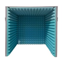 녹음실 방음부스 인터넷 방송 BJ 소형 실내 스튜디오, 진한 파란색 두께 62mm