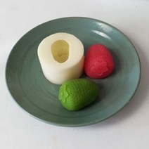 수제몰드 - 딸기화과자 1구 실리콘