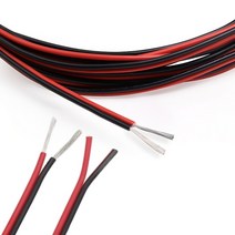 PVC 전선 UL 전선 스피커선 22AWG 0.3SQ, 2선 PVC(검정/빨강)_16AWG