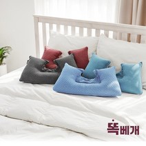 리얼클린 세탁기에빨아쓰는 똑베개 알러지 아토피 거북목 목디스크목주름방지 편안한 꿀잠 숙면베개, 그레이