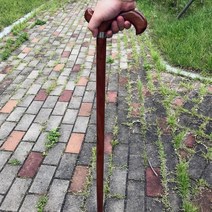 튼튼한 노인 지팡이 고급 원목 나무 91cm 어르신 할머니, 원목 고급 나무지팡이(91cm)