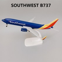 비행기모형 20cm 모델 비행기 사우디 아라비아 항공 B747 보잉 747 금속 합금 항공기 w 휠 랜딩 기어 완구 모형, [20] SOUTHWEST B737