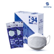 [포시즌] KF94 황사방역 마스크 대형 화이트 50매/100매, 50매