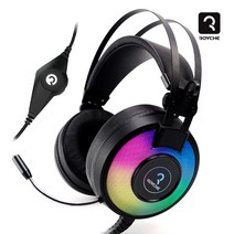 로이체 RG-700H RGB 게이밍 초경량 헤드셋, 1개