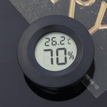 실내외 온도계 (원형) 디지털 온습도계 소형 온도측정, 상세페이지 참조