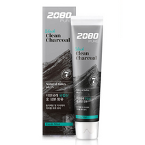 2080 퓨어 블랙 차콜민트 치약, 120g, 9개