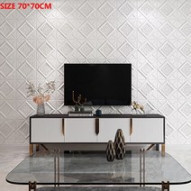 지붕방수시트 외벽방수 3D 천장 지붕 거품 방수 TV 배경 벽지 스티커, 10.white D1 - 1pcs