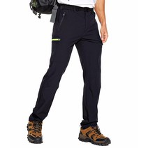 NATUVENIX 남성용 스트레이트 핏 경량 하이킹 팬츠 벨트 포함 방수 빠른 건조 야외 낚시 카고 바지 카키 그레이(벨트 포함) 40W x 30L