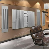 방음재흡음재 흡음보드 어쿠스틱패널 방음벽 흡음판 창문방음패널, 디슈트 노랑색 무접착제 난연성 고밀도