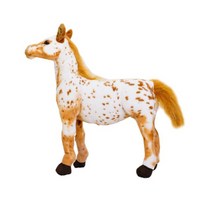 대형 애착 인형 사랑스러운 말 봉제 동물 현실적인 이미지 클래식 소품 데코, 70cm, Lu Sha horse
