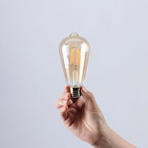 비디엘 LED 에디슨전구 G95 ST64 A60 C35 LED전구, 전구색, 1개