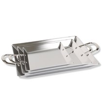 통3중 스텐 사각팬 볶음팬 철판순대 닭갈비 캠핑 인덕션가능 가정업소겸용, 삼중사각볶음팬 : 소