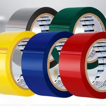 박스 상품분류 포장용 중포장 컬러테이프 50P 투명테이프 대형창고 대용량, 중포장 50M 녹색 50P