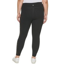 DKNY Sport Womens Logo Workout Activewear Athletic Leggings Plus BHFO 8724
