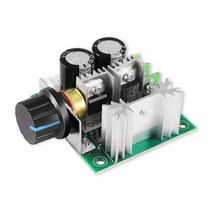DC 기어 모터 DC 12-40V 10A PWM 모터 속도 제어 스위치 컨트롤러 볼트 레귤레이터 조광기 로터리 전위차, 한개옵션0