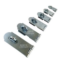 걸고리 잠금장치 자커 철 자물쇠 시건장치 문고리 소 중 대 보안용품, 특대