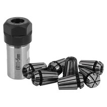 목공라우터 트리머 7Pcs Steel ER11 Spring Collet 1/2/3/4/5/6/7Mm With 5Mm Extension Rod Motor Shaft H, 01 은
