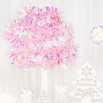 크리스마스 모루 2m [홀로그램 핑크], 단품