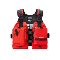 시마노 VF-068T 게임 베스트라이트 바다 루어 구명 낚시 조끼, 레드