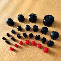 빅스몰즈 PC 투명파이프 뚜껑 (고무캡 앤드캡), 일반형(검정), 30파이