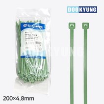 자이안트록 폴리프로필렌 내화학성 케이블타이 200X4.8mm(100개), 단품