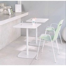 미니 사각 테이블 식탁 2인용 탁자 카페 식당 원룸, 60cm 모두 흰색