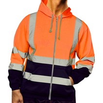 스키미들러 골프미들러 vicabo 남성 스트라이프 패치워크 후드 재킷 후드 반사 가시성 workwear coat color block work wear 2 style