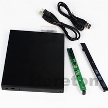 외장cd롬 디비디플레이어 리더기 하드 플라스틱 슬림 ABS USB 20 127mm IDE PATASATA DVDROM 외부 인클로저, 한개옵션0