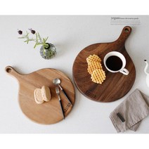 원목 원형 빵 서빙보드 피자도마 2size 조리도구 집들이선물 위생도마 나무