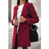 남성 모직 울 싱글 코트 출근 피코트 여성 긴 봄 가을 긴팔 솔리드 버튼 루즈한 카디건 오버 -
