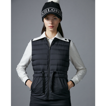 닥스 블랙 니트 카라 구스 다운 경량 베스트