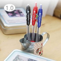유성 볼펜 1.0mm 애니볼 12개 1세트 사무실 필기구, 르다비디앙 빨강