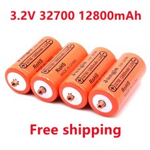 인산철 리튬 배터리 안전성 높은 고효율 100 원래 32700 12800mah 3.2v lifepo4 충전식 나사가있는 전문 염 전원, 2개