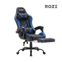 ROZI 게이밍 의자 866, 블랙+블루