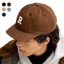 짧은챙 귀여운 숏챙 남성 캐주얼 외출 모자 R 볼캡 짧은챙모자