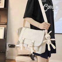 257스토어 학생크로스백 가방 여성 대학생 캔버스 여행용 중학생 캐주얼 미니 여자 학교 학원 커플 데일리 소풍