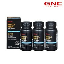[GNC]메가맨 원데일리 멀티비타민(60정)60일분x3병, 60정, 1세트, 60정