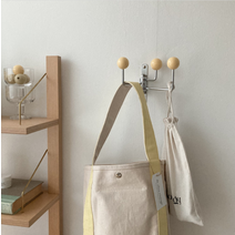 스틸 행거 심플 간단 소형, 유백색