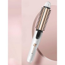 헤어세팅기 전기헤어롤 고데기 앞머리 미용 컬링 여행용, 체리 가루(쓰리인원)