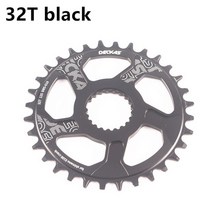 자전거체인휠 크랭크암 deckas 12 speed round chainring lock, 32t 블랙