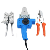 PU 우레탄 벨트 용접 융착기 접착기 라운드 인두기, 온도조절 핫멜트 머신 +연결 클립 + 가위