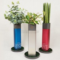 오즈디 개업 화분 소화기 센스있는집들이선물 꽃병 화초 조화, 실버컬러-아스틸로즈(조화)