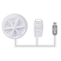 통돌이세탁기 4단계 속도 조정 휴대용 미니 초음파 세탁기 USB 전원 먼지 제거 의류 청소, 01 Four-speed adjustmen