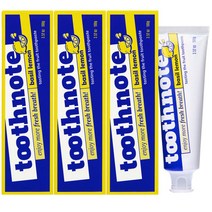 투스노트 수분치약 바질레몬향 100g 3개