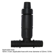 어항 물 교환기 수도꼭지 어댑터 3 웨이 수족관 노즐 커넥터 교체 16mm 12mm