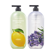 온더바디 더내추럴바디워시 900g 레몬향+라벤더향 290551, 바디워시 라벤더향 900ml 2개