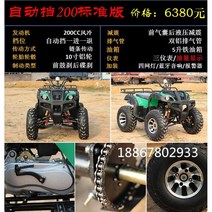 ATV 4륜 구동 오프로드 오토바이 대형 산악 가솔린, 자동변속기200표준버전