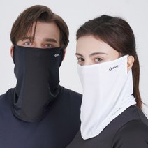 에이빅스포츠 프리미엄 UV 자외선 차단 스포츠 쿨 마스크, 블랙