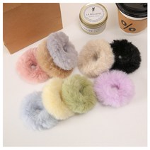 밍크 슈슈 퍼 곱창머리끈 밍크털곱창끈/솜사탕머리끈/토끼털곱창끈/인조퍼머리끈/폼폼머리끈